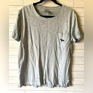 PINK short sleeve logo shirt with pocket on front